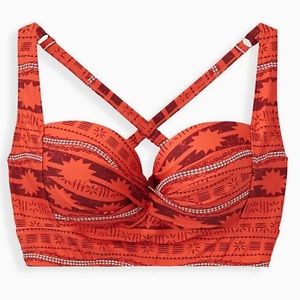 Torrid Disney Moana Orange Swim Top BNWT 3X